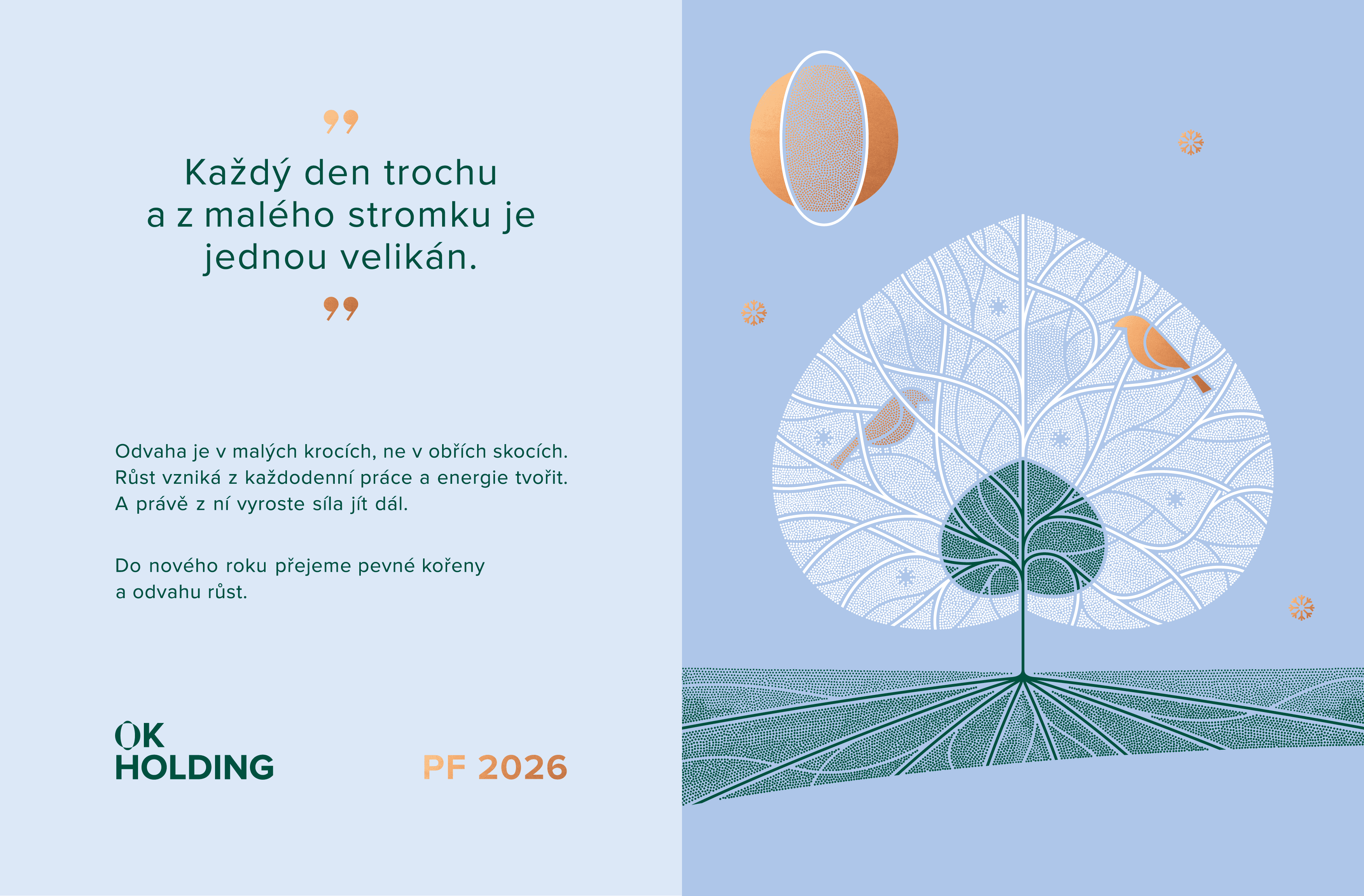 Novoroční přání PF 2026 – OK holding